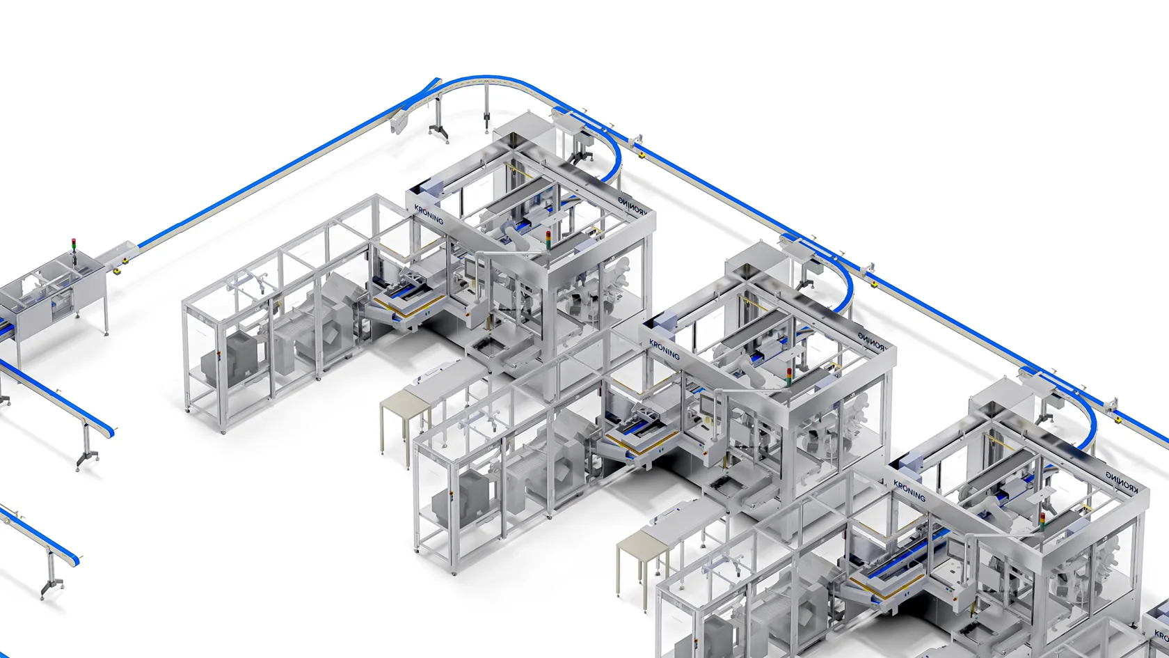 3D-Visualisierung der Anlage von oben