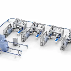 3D-Visualisierung der gesamten Anlage von oben