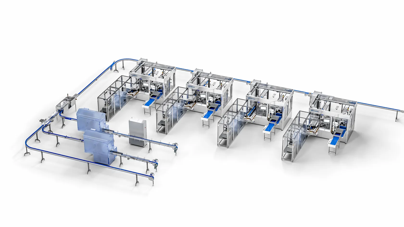 3D-Visualisierung der gesamten Anlage von oben
