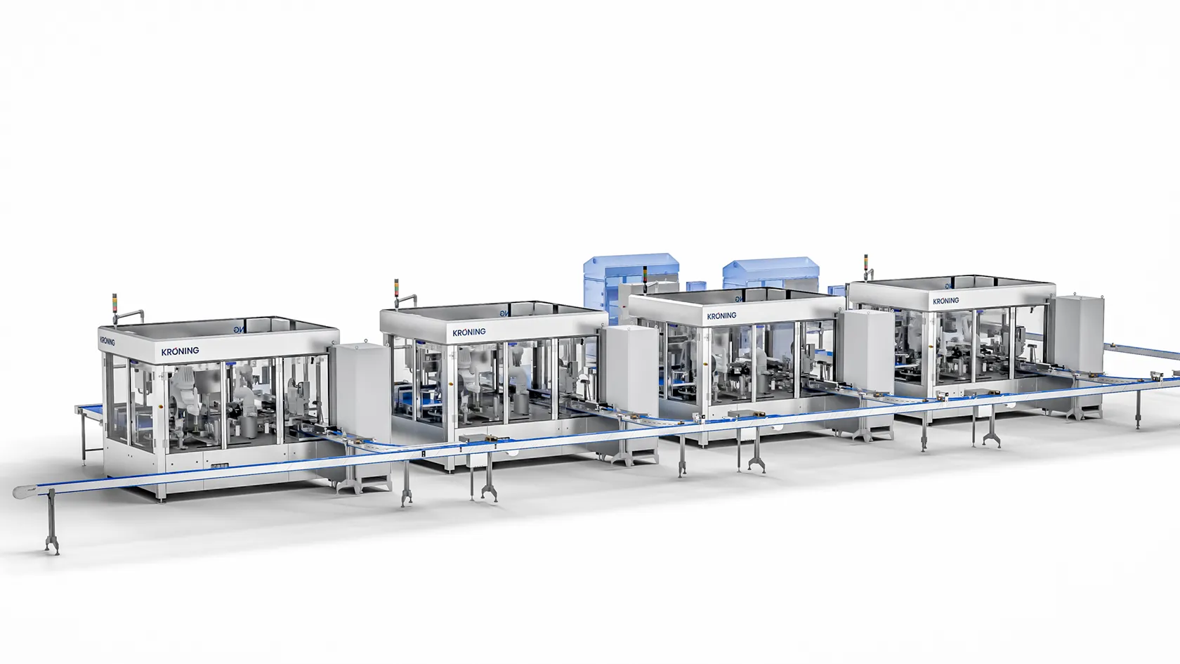 3D-Visualisierung der gesamten Anlage von vorn