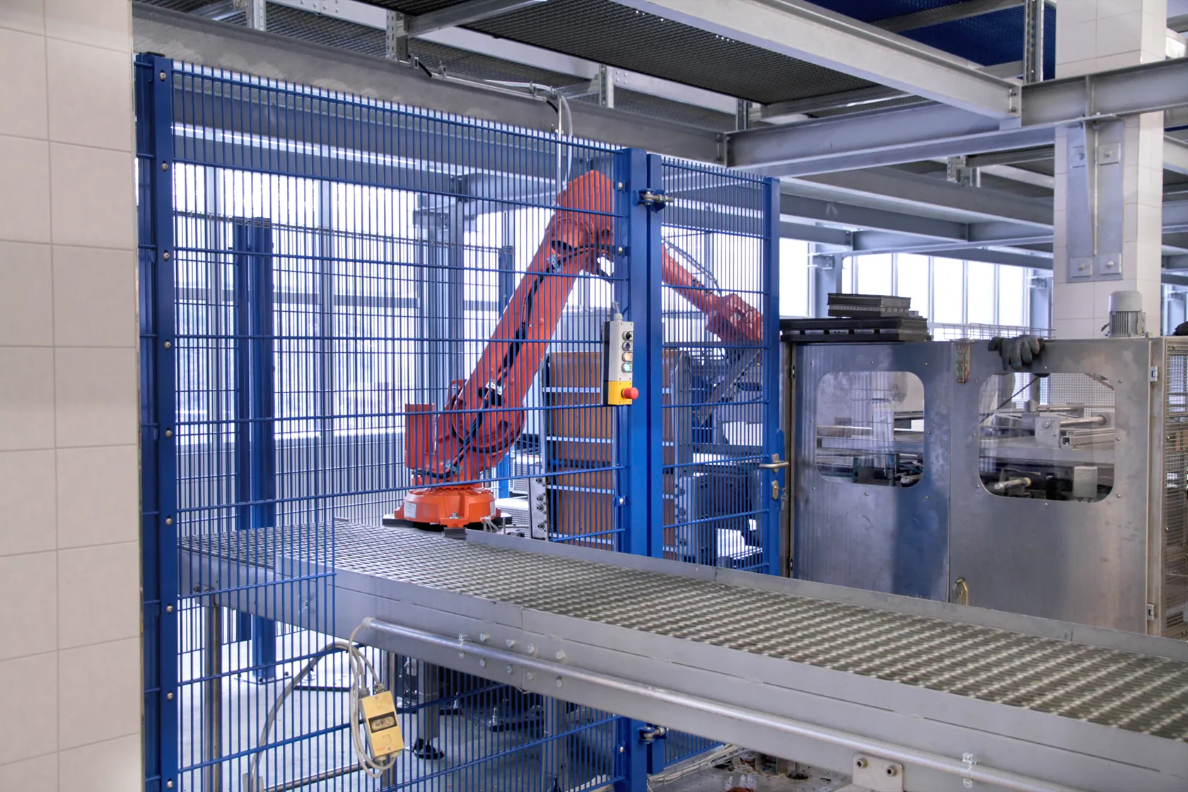 Ansicht der Backform-Ausschleusung