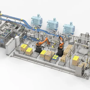 Verarbeitungs- und Verpackungslinie für Kloßteig